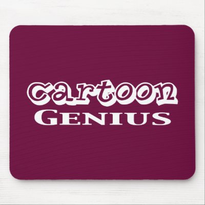 Cartoon Genius Gifts mousepads