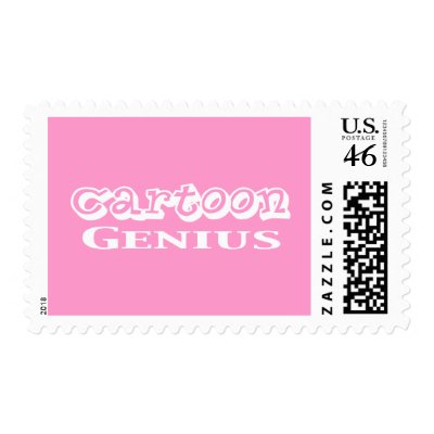 Cartoon Genius Gifts postage