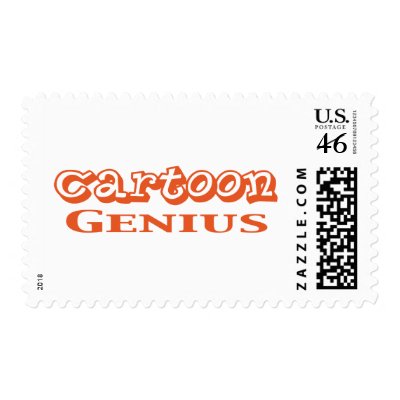 Cartoon Genius Gifts postage