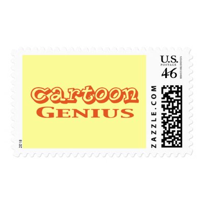 Cartoon Genius Gifts postage