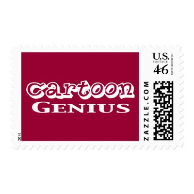 Cartoon Genius Gifts postage