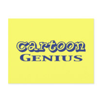 Cartoon Genius Gifts Post Card