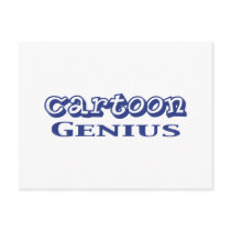 Cartoon Genius Gifts postcards
