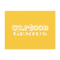 Cartoon Genius Gifts postcards