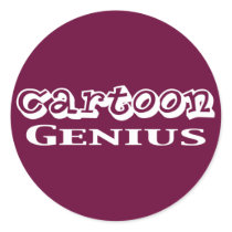 Cartoon Genius Gifts stickers