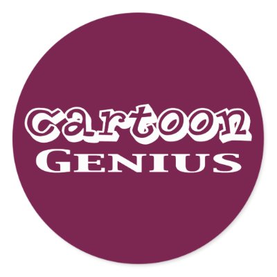 Cartoon Genius Gifts stickers