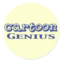 Cartoon Genius Gifts stickers