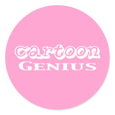 Cartoon Genius Gifts stickers