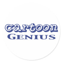 Cartoon Genius Gifts stickers