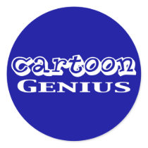 Cartoon Genius Gifts stickers