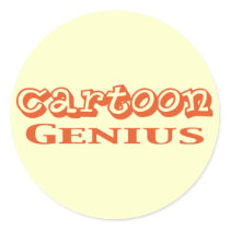 Cartoon Genius Gifts stickers