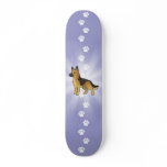 Cartoon German Shepherd Skateboard
