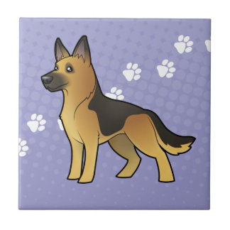 Cartoon German Shepherd Gifts - T-Shirts, Art, Posters & Other Gift