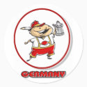 Karikatur Deutschland sticker