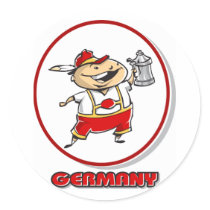 Cartoon Germany stickers