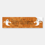 Cartoon Ghosts Happy Halloween Bumper Stickers