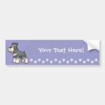 Cartoon Giant/Standard/Miniature Schnauzer Bumper Stickers