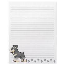Cartoon Giant/Standard/Miniature Schnauzer Letterhead Template