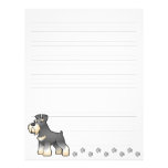Cartoon Giant/Standard/Miniature Schnauzer Letterhead Template