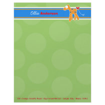 Cartoon Giraffe Fun Personal Custom Letterhead