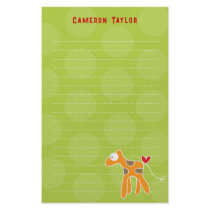 Cartoon Giraffe Kid Personal /Thank You Stationery