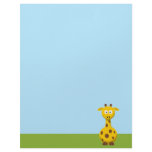 Cartoon Giraffe Letterhead Design