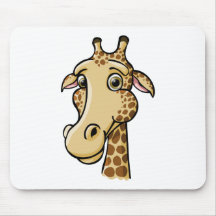 Cartoon Giraffe Mouse Pads