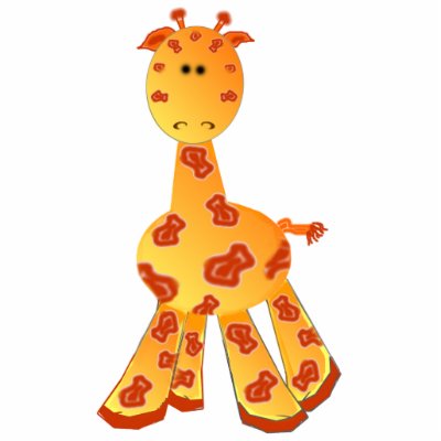 Cartoon Pictures Of Giraffes. Cartoon Giraffe Ornament or