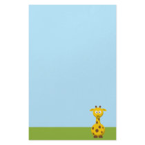Cartoon Giraffe Stationery Design