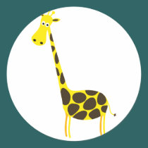 Cartoon Giraffe Sticker stickers