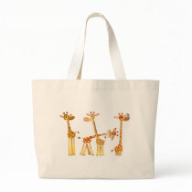Cartoon Giraffes: The Herd bag by Lioness_Graphics Cartoon Giraffes: The Herd bag