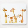 Cartoon Giraffes: The Herd mousepad