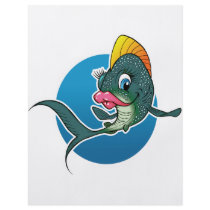Cartoon Girl Fish flyers