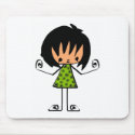 cartoon girl mousepads by kiddee cartoon girl mousepads