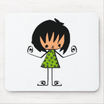 cartoon girl mousepads by kiddee cartoon girl mousepads