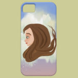 cartoon girl portrait iPhone 5 Cases casemate cases