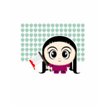Cartoon Girl with an Axe t-shirts