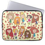 Cartoon Girls Laptop Sleeve