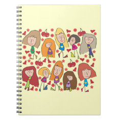 Cartoon Girls Notebooks
