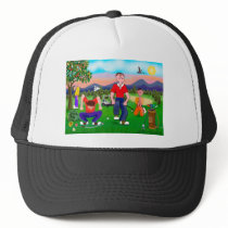 Cartoon Golfers - For the Love of Golf hats