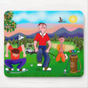 Cartoon Golfers - For the Love of Golf mousepads