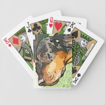 Cartoon Gordon Setter Playing Cards playing cards