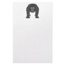 Cartoon Gorilla Stationery Paper