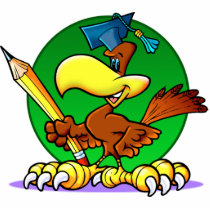 Cartoon Graduate Hawk photo sculptures by wizardofdraws Cartoon Graduate Hawk photo sculptures