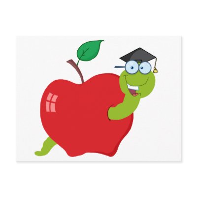 worm in apple