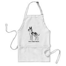 Cartoon Great Dane Apron