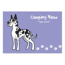 Cartoon Great Dane Business Cards