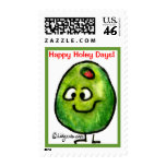 Cartoon Green Olive Custom Postage