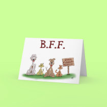 Cartoon Greeting Cards: Best Friends Forever