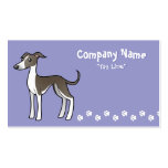 Cartoon Greyhound / Whippet / Italian Greyhound Business Cards